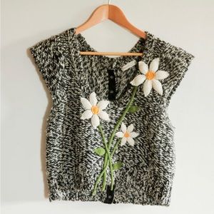 Sleeping on Snow Daisy Days Sweater Vest